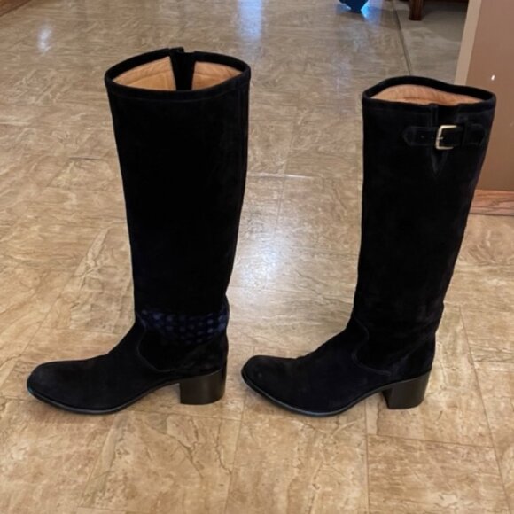 Free Lance Paris black suede tall moto boot - Picture 10 of 16